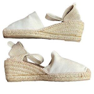 Ramoncinas Espadrilles Wedge Women’s Sz 7.5 US/38 Shoes Close Toe Made in Spain